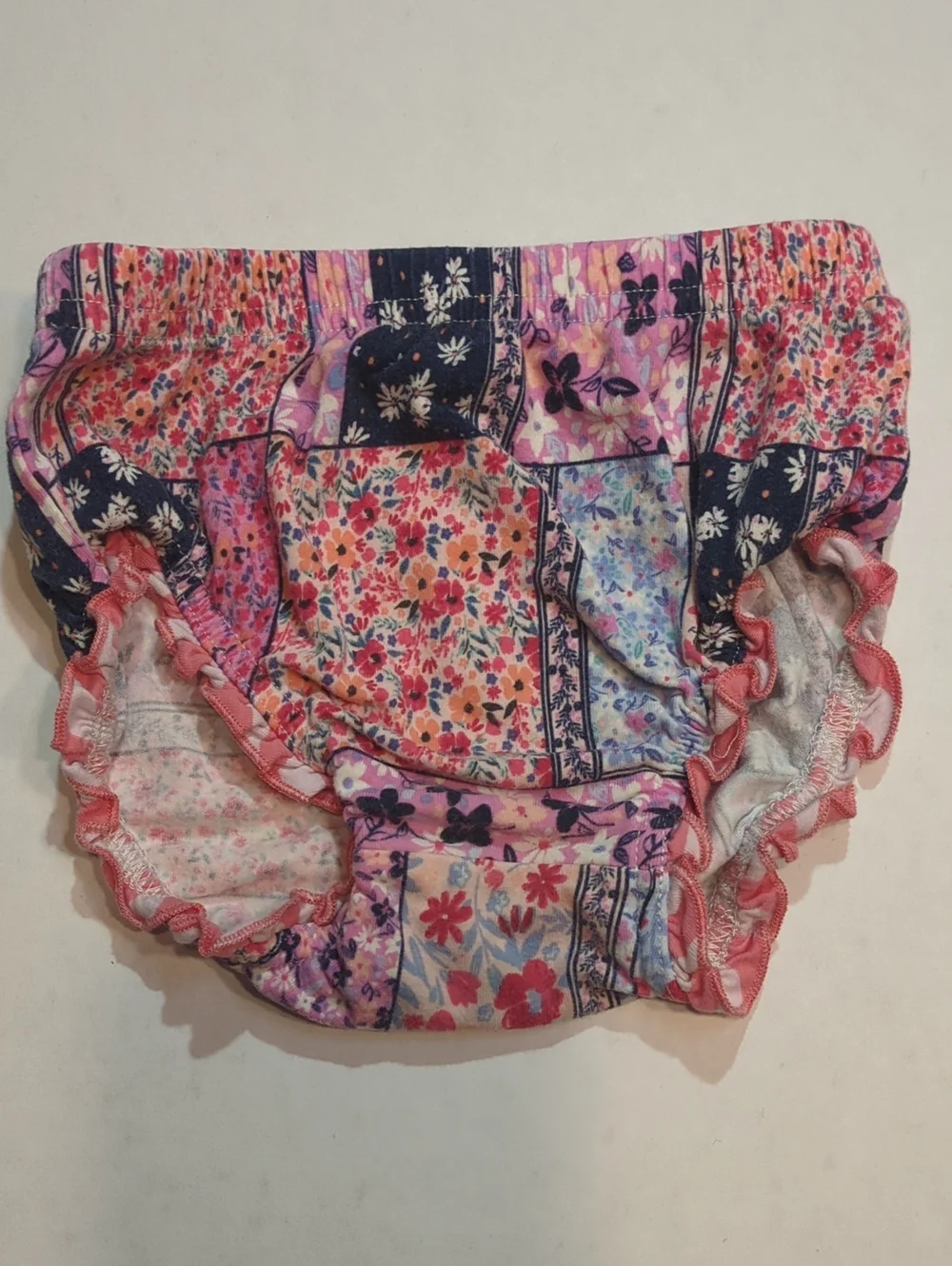 Matilda Jane Pink Floral Patchwork Diaper Cover — Free with Pirchase
